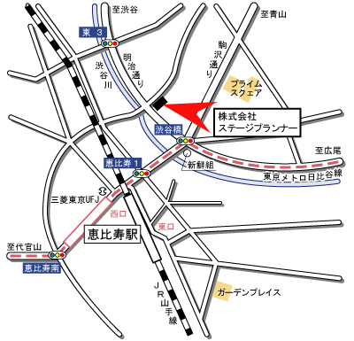株式会社ステージプランナー アクセスマップ